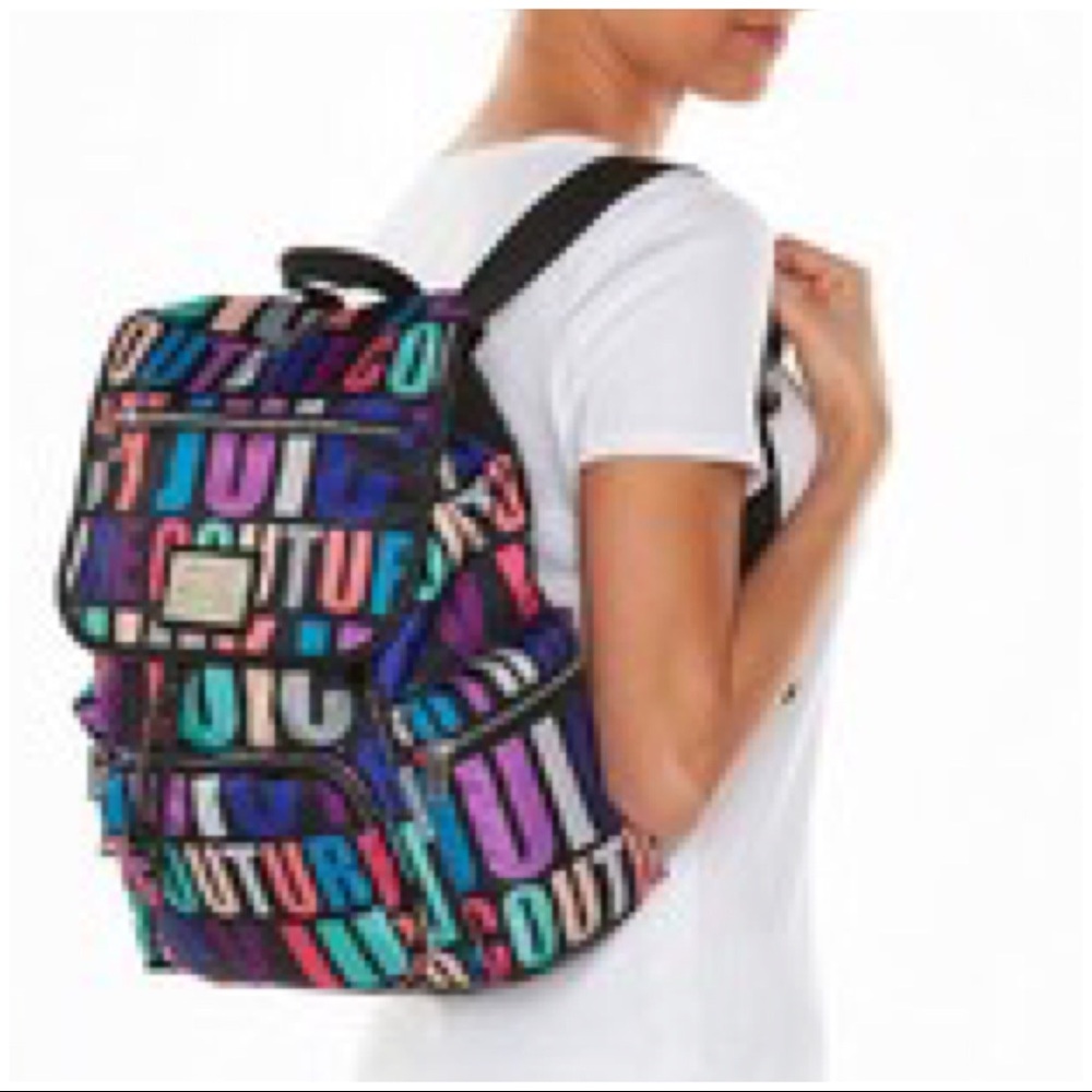 Juicy Couture Logo Fall School Backpack Bag NWT - Picture 3 of 7